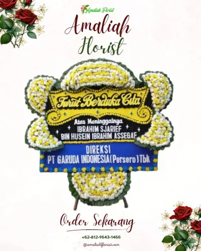 Papan Bunga Duka di Sitiarjo