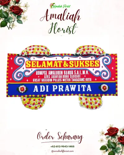 Karangan Bunga Ucapan Selamat di Sitiarjo