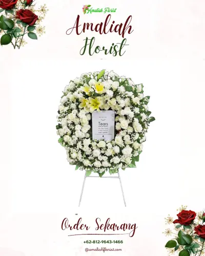 Krans Bunga Duka Cita di Sitiarjo
